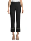 OSCAR DE LA RENTA EMBELLISHED WOOL BLEND PANTS,0400011209118