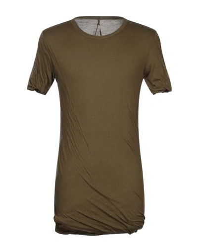 Rick Owens T-shirt In Military Green