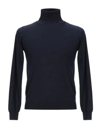 Grey Daniele Alessandrini Turtlenecks In Blue