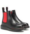 ALEXANDER MCQUEEN LEATHER CHELSEA BOOTS,P00397797