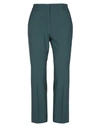 TRUE ROYAL TRUE ROYAL WOMAN PANTS DEEP JADE SIZE 8 POLYESTER, VIRGIN WOOL, ELASTANE,13319702WU 6