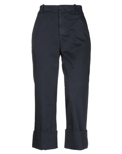 Dondup Cropped Pants In Dark Blue