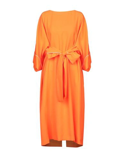 Golden Goose Midi Dress In Orange | ModeSens