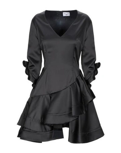 Leitmotiv Short Dress In Black