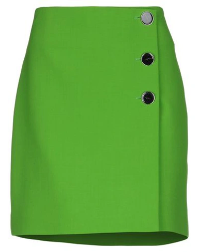 Victoria Victoria Beckham Knee Length Skirts In Acid Green