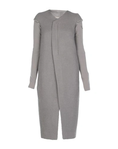 Rick Owens Coats In Grey