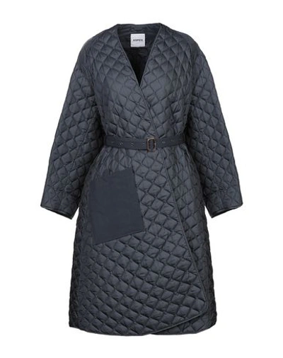 Aspesi Full-length Jacket In Dark Blue