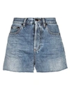 SAINT LAURENT SAINT LAURENT WOMAN DENIM SHORTS BLUE SIZE 28 COTTON, POLYESTER,42755455BF 2