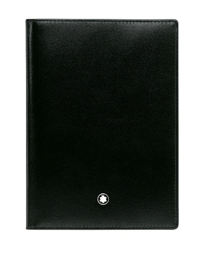 Montblanc Meisterstuck Leather Passport Holder In Black