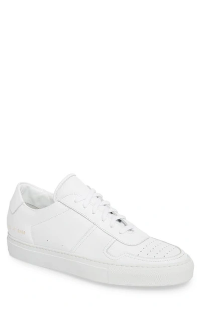 Common Projects Bball Low Top Sneaker In White Leather