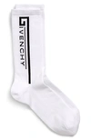 GIVENCHY LOGO SOCKS,BMB00P4037