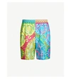 VERSACE BAROQUE-PRINT SILK-TWILL SHORTS