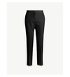 BURBERRY SLIM-FIT HIGH-RISE WOOL AND SILK-BLEND TROUSERS
