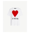 LOVE MOSCHINO 心脏-打印 棉-球衣 吨-衬衫
