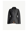 BURBERRY ONGAR CONTRAST-COLLAR QUILTED SHELL JACKET