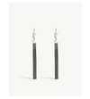 SAINT LAURENT LOULOU MONOGRAM TASSEL STUD EARRINGS