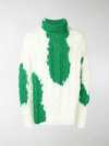 BALENCIAGA CABLE KNIT JUMPER,555377T314813690724