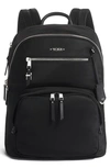 Tumi Voyageur Hilden Nylon Backpack In Black W/ Silver Hardware