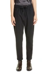 BRUNELLO CUCINELLI MONILI SIDE STRIPE WOOL BLEND TRACK PANTS,M0W07P7083-192