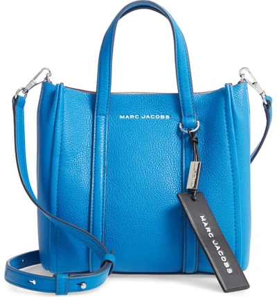 Marc Jacobs The Tag 21 Leather Tote In Evening Blue