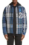 OFF-WHITE RELAXED FIT PADDED FLANNEL SHIRT,OMGA061E19E230023010