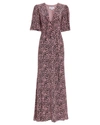 Les Rêveries Tie-front Leopard-print Silk-crepe Maxi Dress In Multi