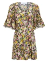 LES RÊVERIES Ruffle Sleeve Mini Dress,060037061443
