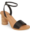 Dolce Vita Women's Jali Round Heel Sandals In Black Leather