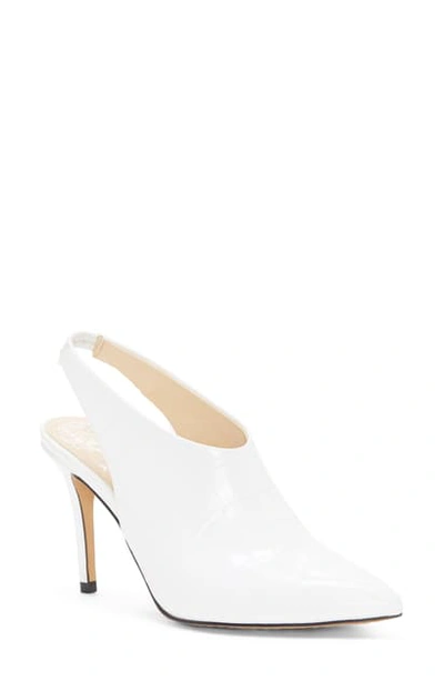 Vince Camuto Women's Amnedra Slingback Pumps In White Leather