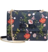 TED BAKER TRACCY HEDGEROW FLORAL LEATHER CROSSBODY BAG,WXB-TRACYY-XC9W