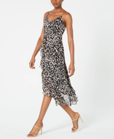 19 Cooper Animal-print High-low Dress