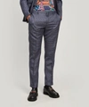 PAUL SMITH CHECKED WOOL-BLEND TAILORED TROUSERS,5057865614311