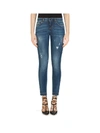 DOLCE & GABBANA DISTRESSED SKINNY JEANS-FIVE POCKET,10984563