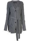 PROENZA SCHOULER CABLE KNIT dressing gown CARDIGAN