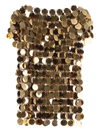 Rabanne Gold Sequins Top In Gold (gold)