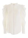 ALEXANDER MCQUEEN SHIRT WITH DRAPED SLEEVES,10984846