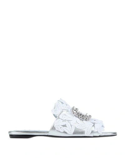 Roger Vivier Sandals In Silver