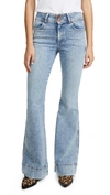 ALICE AND OLIVIA BEAUTIFUL EX HIGH WAISTED BELL JEANS