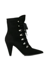 GIANVITO ROSSI LACE-UP ANKLE BOOTS
