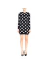 MOSCHINO COUTURE CREW-NECK DRESS WITH ALL OVER TEDDY,10985092