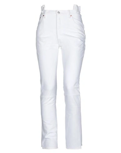 Vetements Denim Pants In White