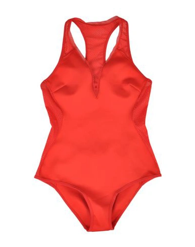 Stella Mccartney One-piece Swimsuits In Red