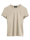 Theory Tiny Tee In Taupe Melange
