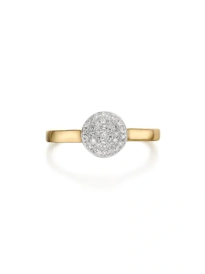 Monica Vinader Ava Diamond Button Ring (online Trunk Show) In Gold