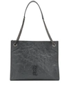 Saint Laurent Medium Niki Shopping Bag In Grey