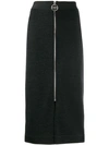 GIVENCHY FRONT ZIP PENCIL SKIRT
