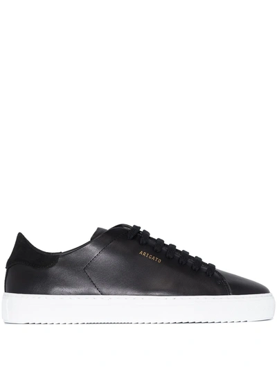 Axel Arigato Clean 90 Leather Sneakers In Black