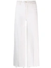 MOTHER WIDE-LEG CROPPED JEANS