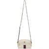 Gucci Ophidia Mini Leather Cross-body Bag In White