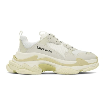 Balenciaga Triple S Low Top Sneaker In White